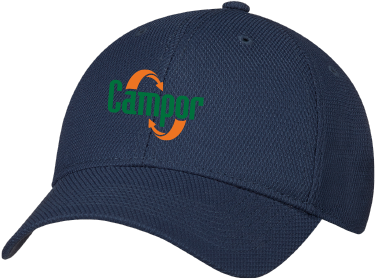 CAMPOR - 2J630M Casquette en polyester Diamant à 6 panneaux - BRC. 14008-2 (AV)
