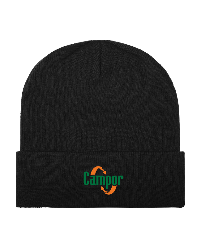 CAMPOR - 912 Tuque à rebord (NOIR) - BR. 14008 (AV)