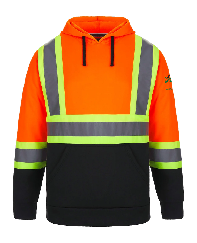 CAMPOR - L01375 Chandail À Capuchon En Polyester Haute Visibilité - BR. 13991 (MG)