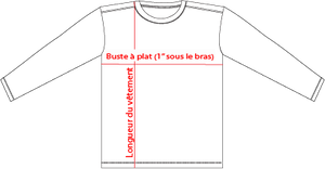 Charte de grandeur S05970 (XS à 4XL)